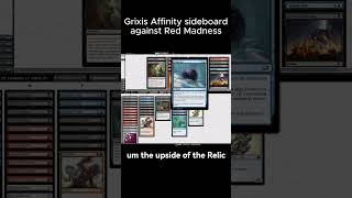 Grixis Affinity sideboard against Mono Red Madness #mtg #math #gameplay #magic #mtgo #Paupergeddon