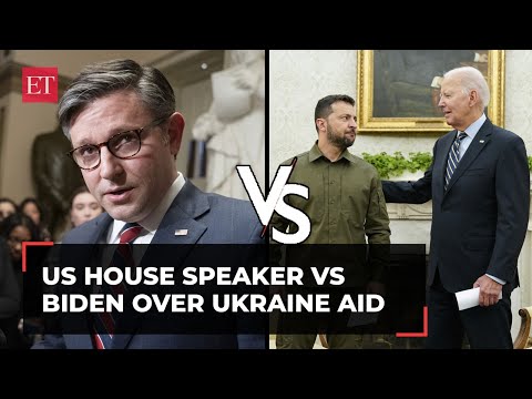 US President Joe Biden vs House Speaker Johnson over Ukraine aid: 'Secure our border first...' Episode cover
