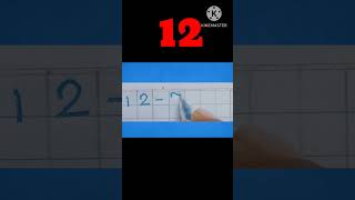 Write in words No 12 in Cursive / Learn and Write in cursive #shorts#Maths