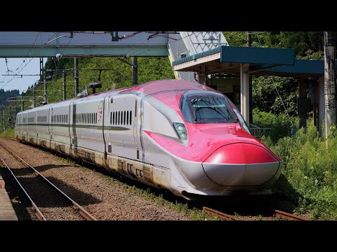 大張野駅にて秋田新幹線E6系&奥羽本線撮影