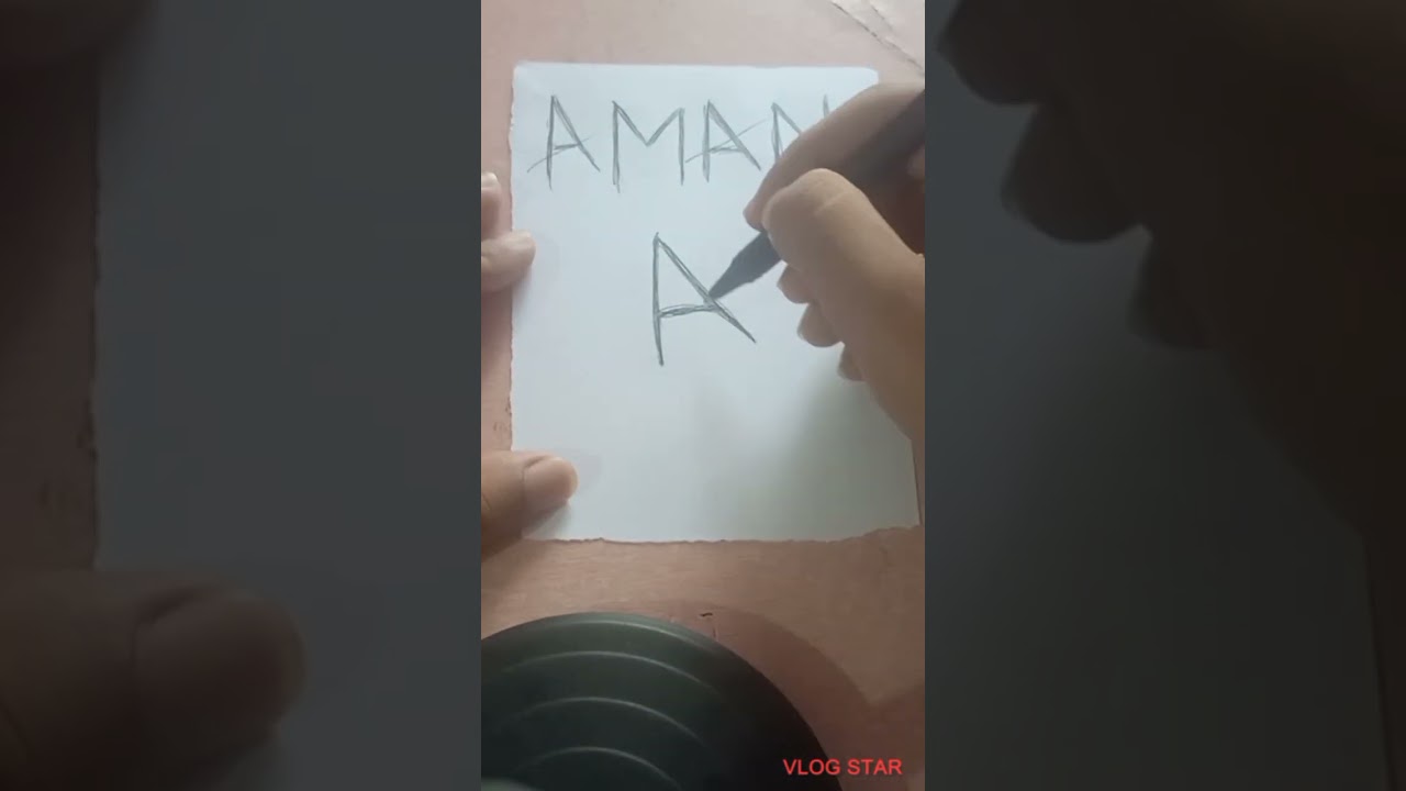 Aman name logo design