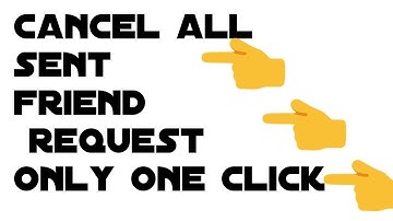 How to cancel all sent friend request on facebook only One click. New trick June 2018