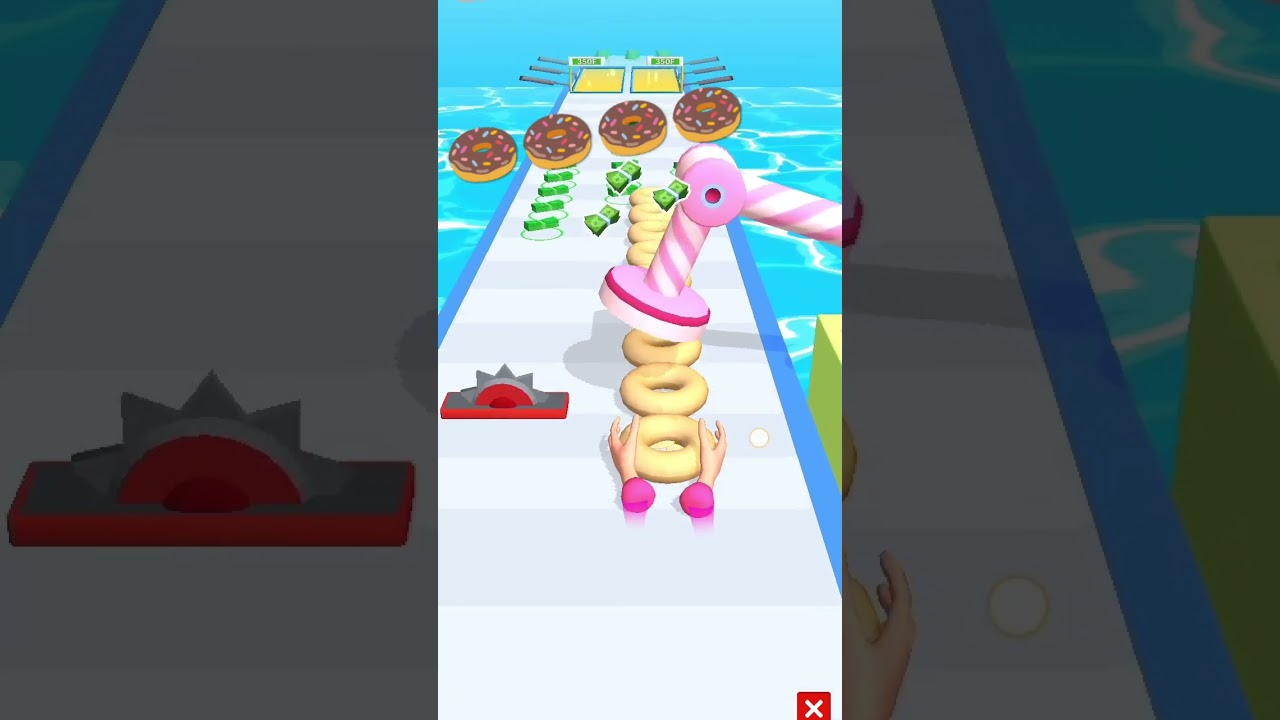 Donut 🍩🍩stack android cool game  01 #shorts #donuts #stack #android #cool