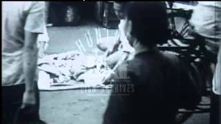 Singapore Chinatown in the 1950's -- Film 90213