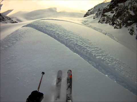 Whistler Heli Skiing Go Pro Helmet Cam 02/22/11