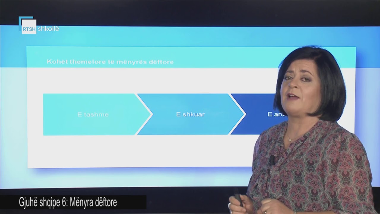 Gjuhë shqipe 6 - Mënyra dëftore