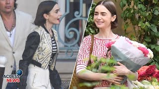 Lily Collins Shines in Paris 🌸🇫🇷 | Emily’s Big Choice: Paris or Rome? 💘✈️