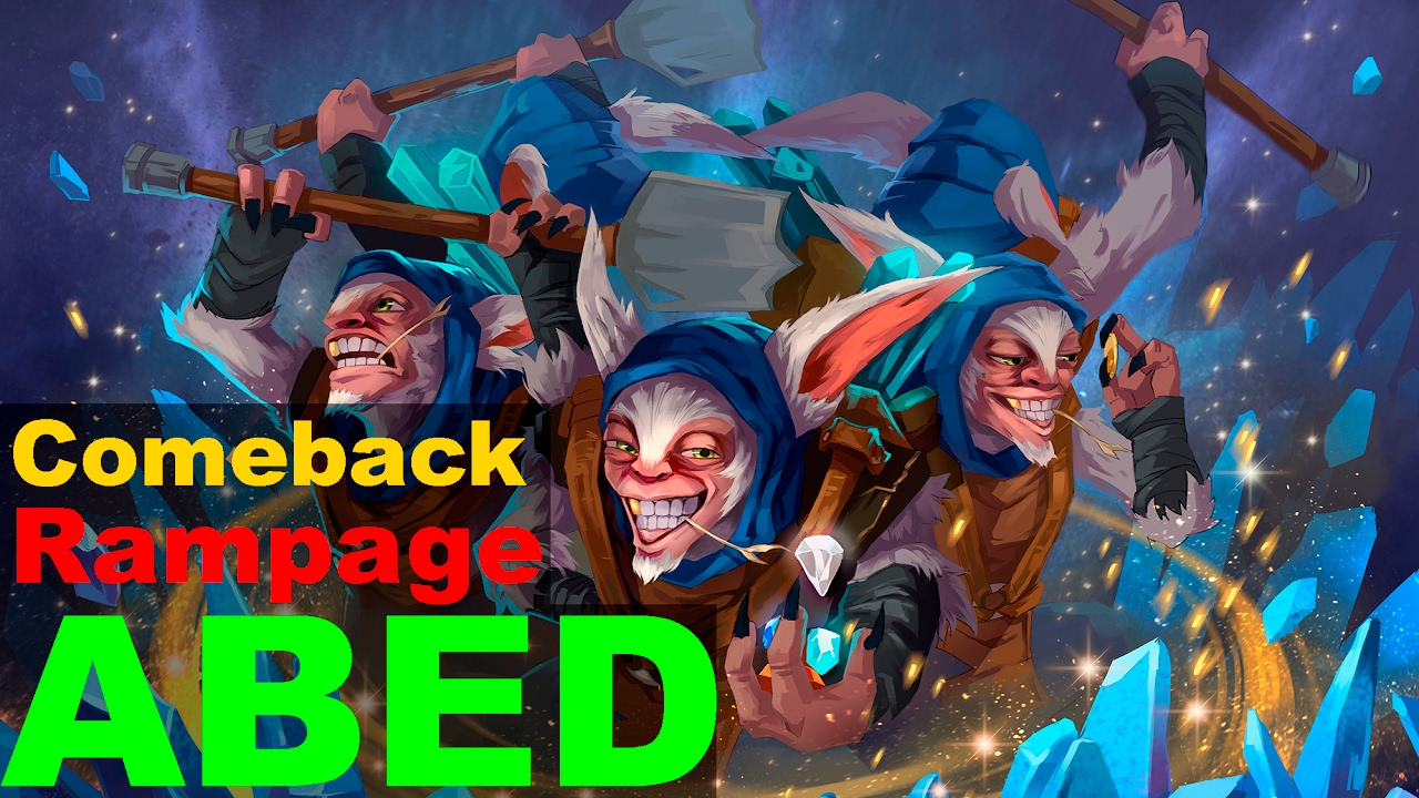 ABED Meepo Rampage Comeback | Best moments pro Gameplay | Highlights — Dota 2