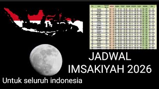 Ramadan 2026 Imsakiyah schedule for all regions of Indonesia #viral #trending