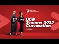 Ucw summer 2023 convocation