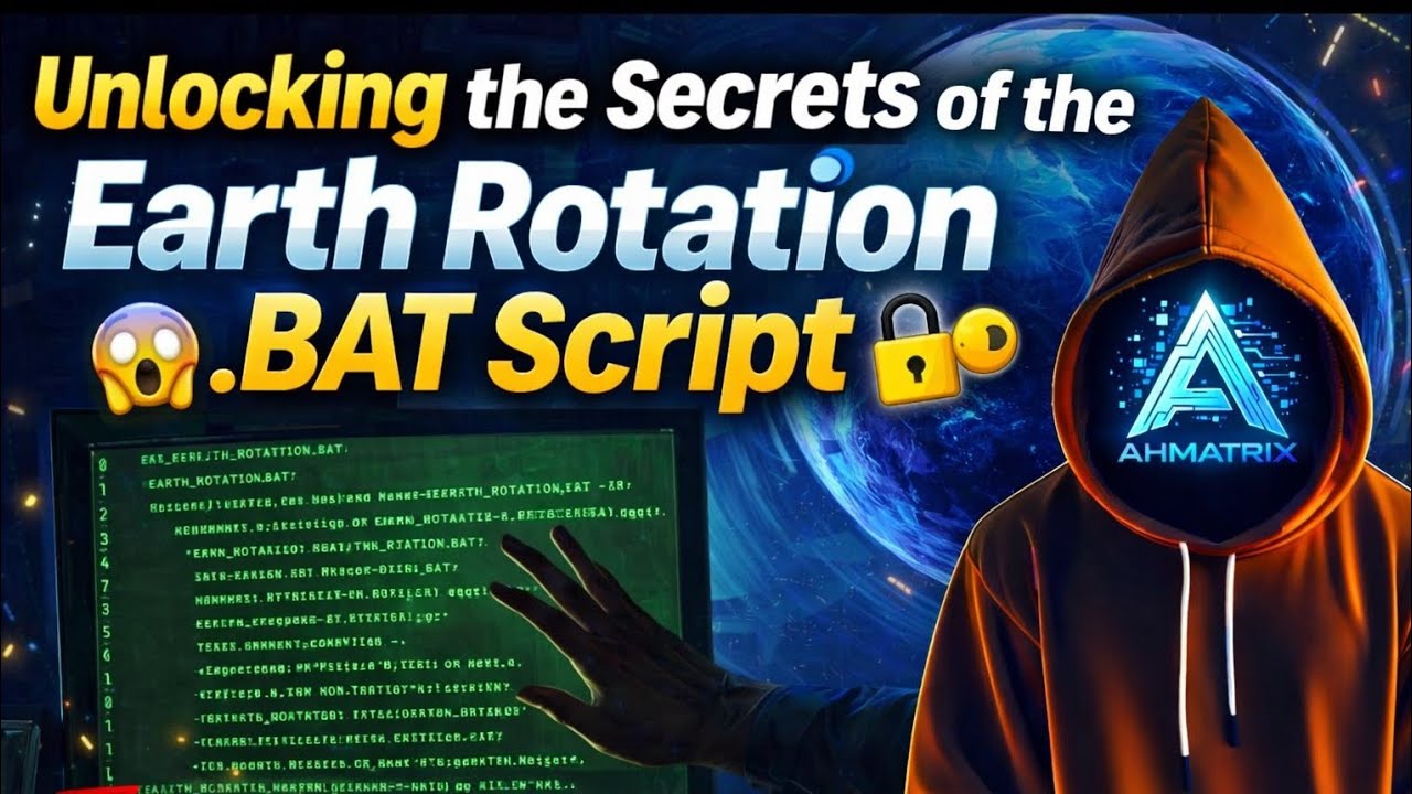 Mastering CMD: Unlocking the Secrets of the Earth Rotation .BAT Script | Windows batch Scripts 