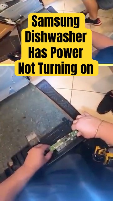Samsung Dishwasher Has Power, Not Turning On - YouTube