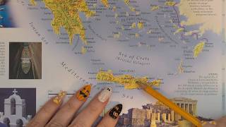 ASMR ~ Crete, Greece History & Geography ~ Soft Spoken Map Tracing Google Earth