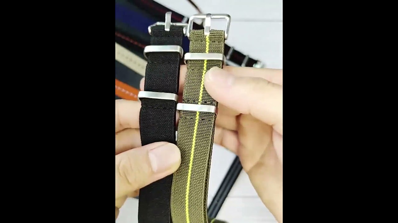 Correa de reloj nato tejida elástica de 18/20/22mm, pulsera Universal de