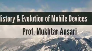 History & Evolution of Mobile Devices | INTERFACE DESIGN FOR MOBILE DEVICES