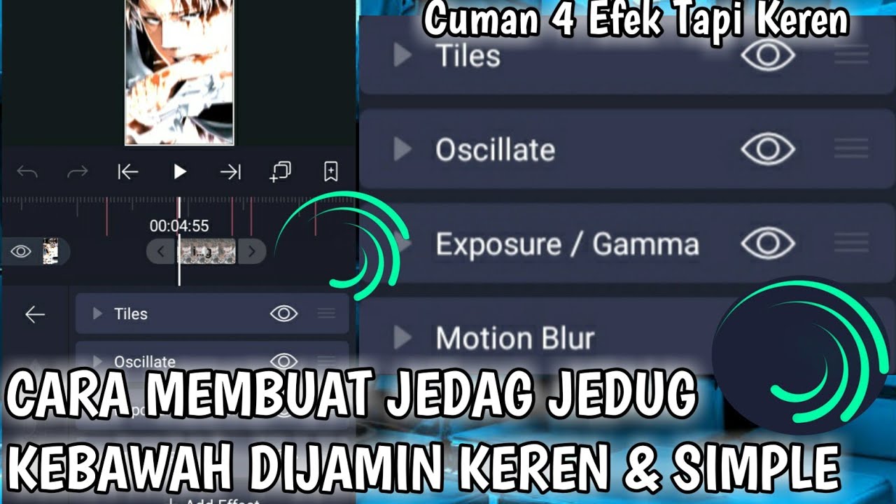 TUTORIAL AM CARA MEMBUAT JEDAG JEDUG PAKE FOTO KEREN🔥 DI APLIKASI ALIGHT MOTION🔰