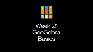 Modern Geometry Week 2 - GeoGebra Basics