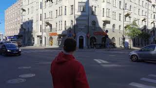 Latvia - Riga - 4K - Brivibas Street In City Center - 2022