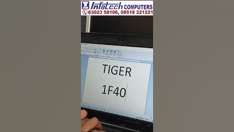 Create Tiger Word Document | Infotech Computers Bhagya Nagar Kurnool 6302358106 #training