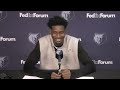 Jaren Jackson Jr. Press Conference | Pacers vs. Grizzlies