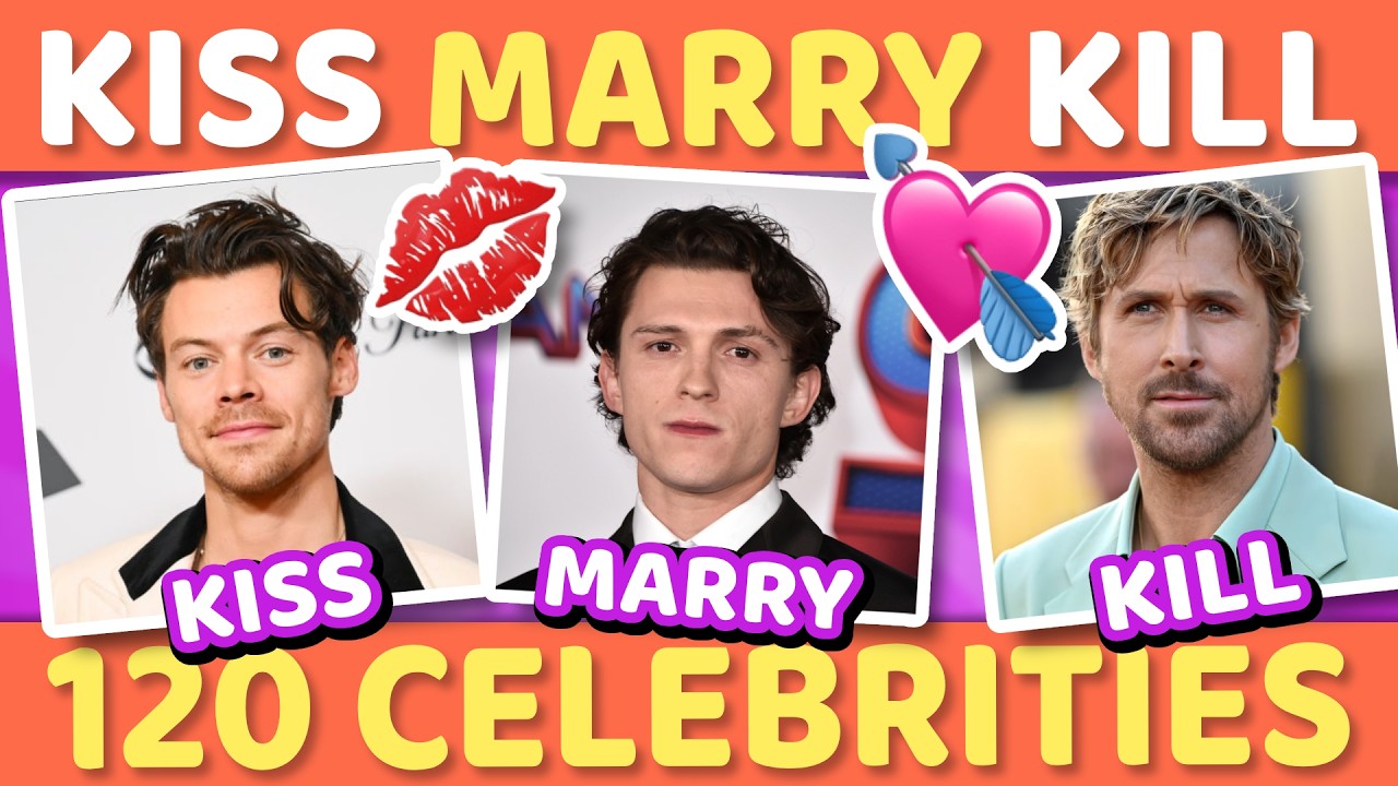 KISS, MARRY, KILL - 120 CELEBRITIES ❤️ 🥵 | Celebrity Game