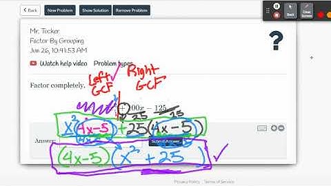 Polynomial Factoring Techniques | Factor by Grouping