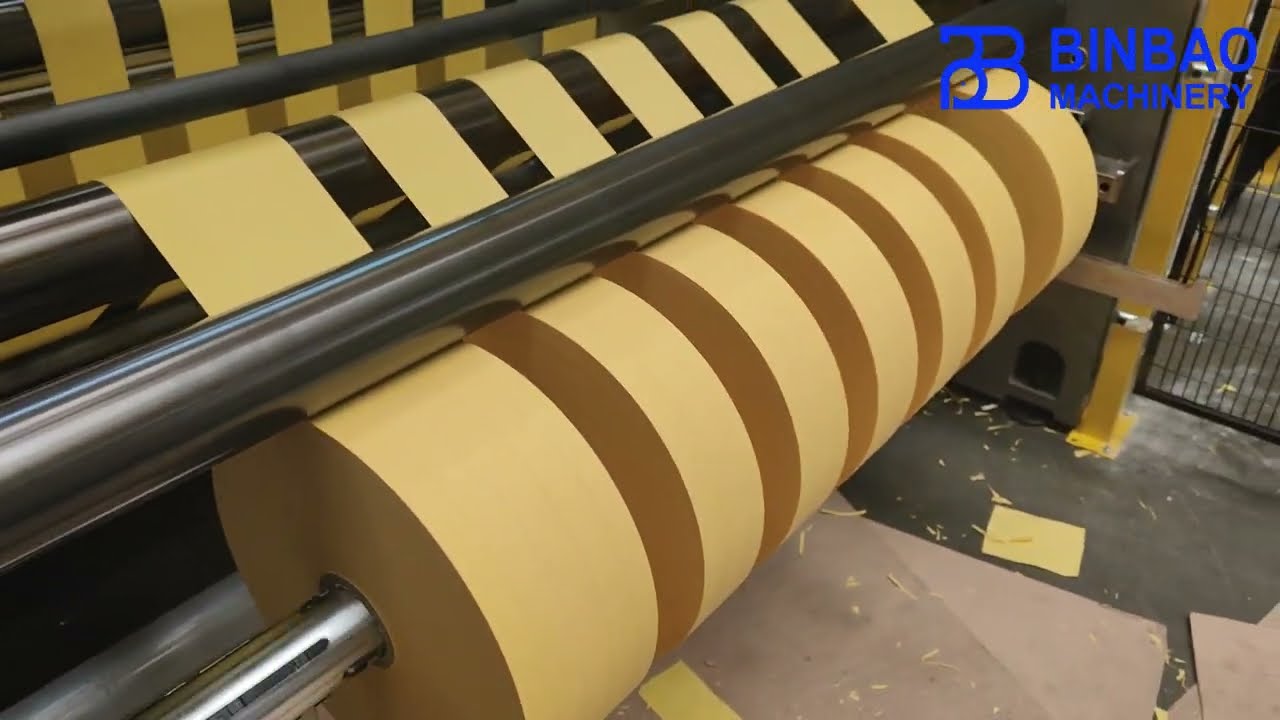 UK's Customer Site.High configuration JumboRoll Slitting Rewinding Machine with Semi-automatic Knife