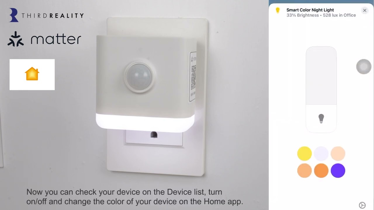 [THIRDREALITY]Pair the THIRDREALITY Smart Color Night Light in Apple Home