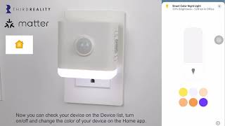[THIRDREALITY]Pair the THIRDREALITY Smart Color Night Light in Apple Home