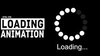 css loader : css animation in css | css loading animation ( Step by Step no javascript )