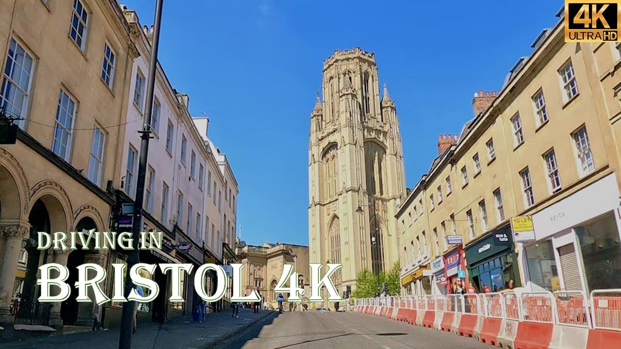 Driving in Bristol | Suspension Bridge - Park Street - Clifton Downs | UK | 4K