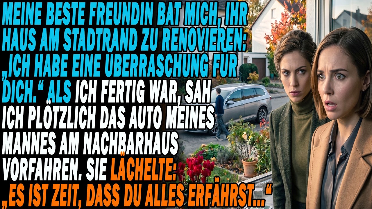 Ich stand hinter dem Zaun, als mein Mann aus dem Auto stieg und vier volle Einkaufstaschen herausholte. Isabelle hatte mich hergerufen, angeblich wegen der Renovierung. Dann packte sie meinen Arm...