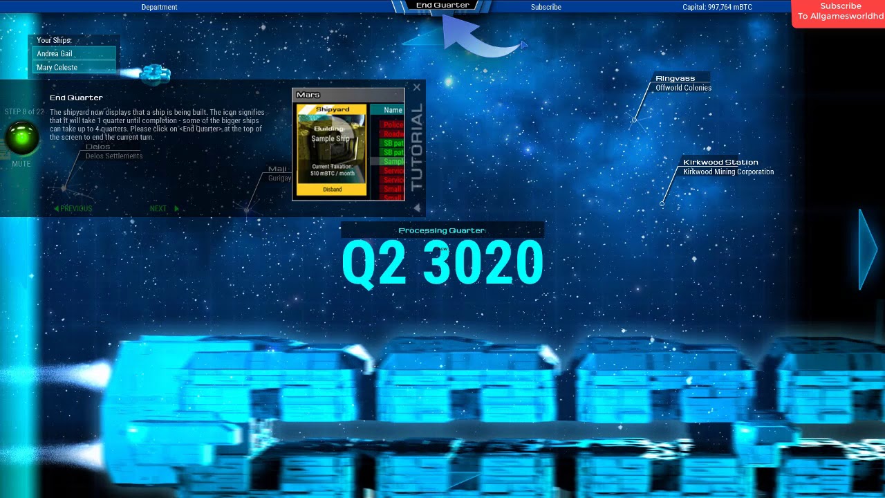 Starship Corporation Gameplay (PC game).