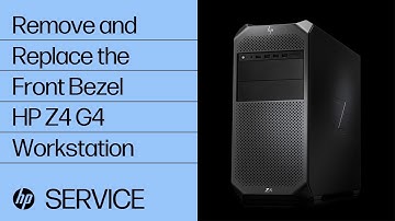 Remove and Replace the Front Bezel | HP Z4 G4 Workstation | HP
