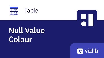 Vizlib Table - Null Value Colour