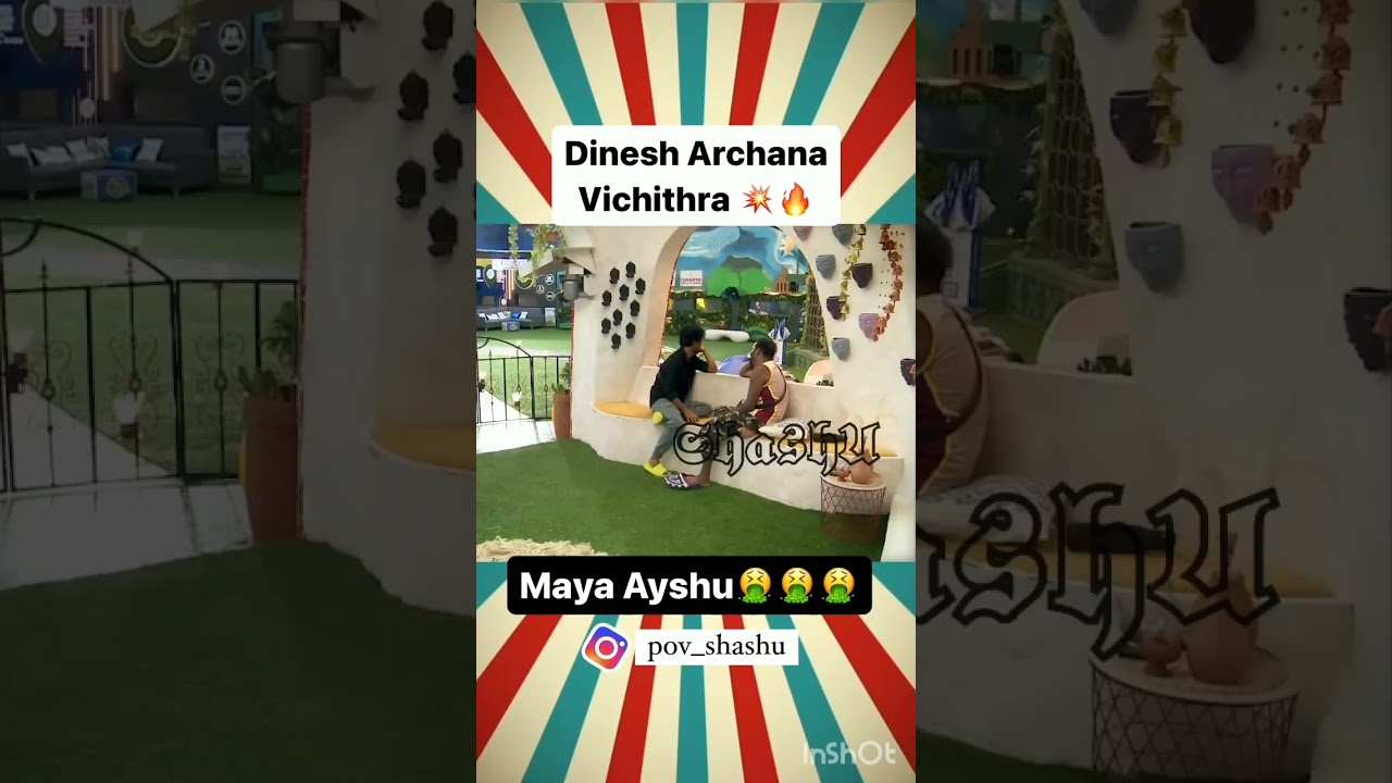 archana vichithra dinesh on fire🔛🔥