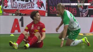 Brenden Aaronson vs Rapid Wien (1 Goal)