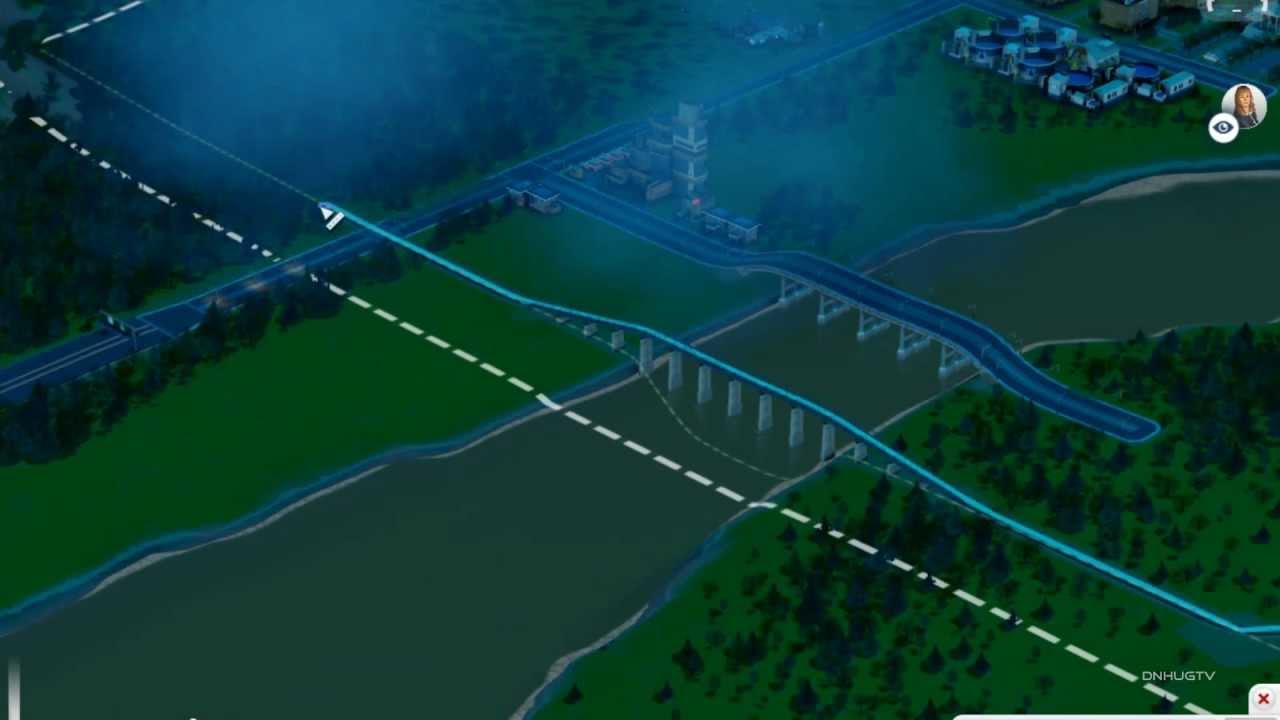 Sim City 5 (2013) Setting up a Railway Ring