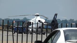 N135NP - LifeNet Florida EC135T1 Being put in Air Methods Repair Hangar
