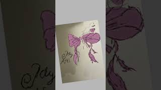 Bows……#art #bows #drawing #coquette #digitalart #traditionalart  #cute