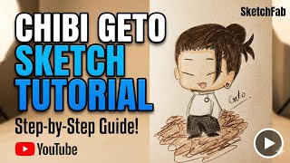 Chibi Geto Baby Version Easy Step By Step Drawing Tutorial By Sketchfab Jujutsu Kaisen