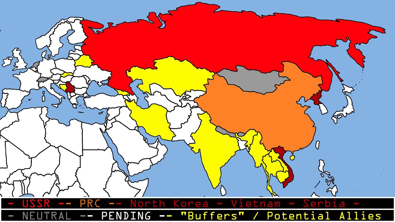 Satellite States & "Buffer Zones" Cold War 2 (Kriegspiel / Военная Игра / War Game) YouTube