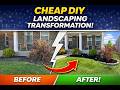 BUDGET Curb Appeal - Before and After Landscaping - DIY and Save $
