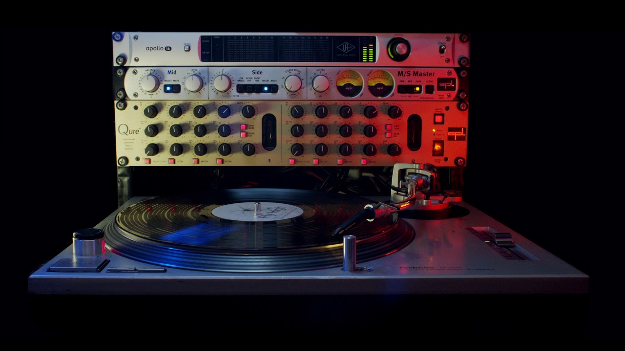 Turntable Vinyl Record Spin Footage for Music 4K Take Two | Classic Technics 1200 MK2 Turntable