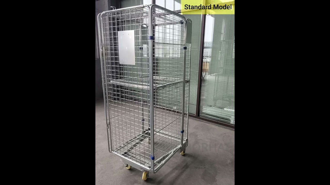 New Design- Warehousing Distribution transport roll cage trolley   Borhaf