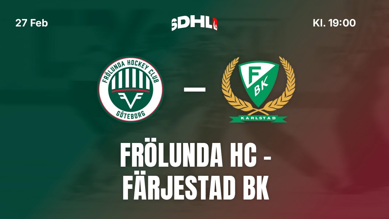 SDHL: Frölunda HC - Färjestad BK | Frölundaborgs Isstadion | Säsong 25/26
