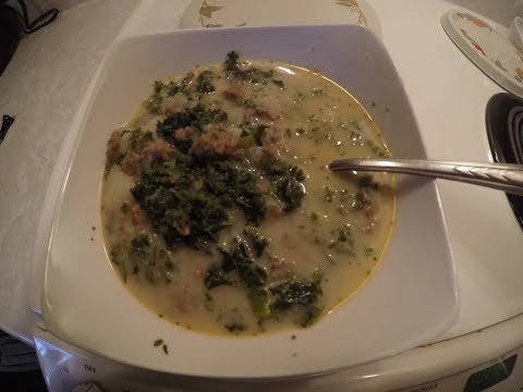 How to make creamy potato and kale soup. Better than OG's Zuppa Toscana!