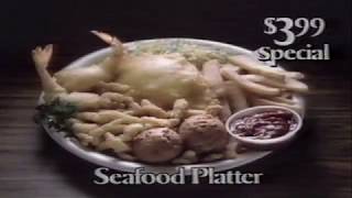 Vintage Long John Silver's restaurant TV commercial from the 80s