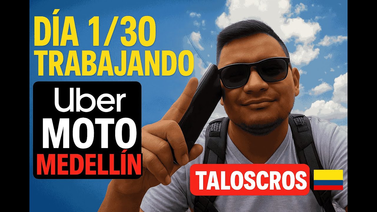 Día 1/30 trabajando en Uber Moto 🛵🔥 | Rebusque real en Medellín 🇨🇴 | Taloscros
