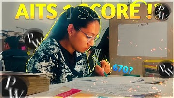 AITS PREPARATION + SCORE VLOG. //NEET 2024 ASPIRANT// #neet2024 #neet